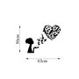 Wallity Birds Woman Heart - 465 Escultura de pared